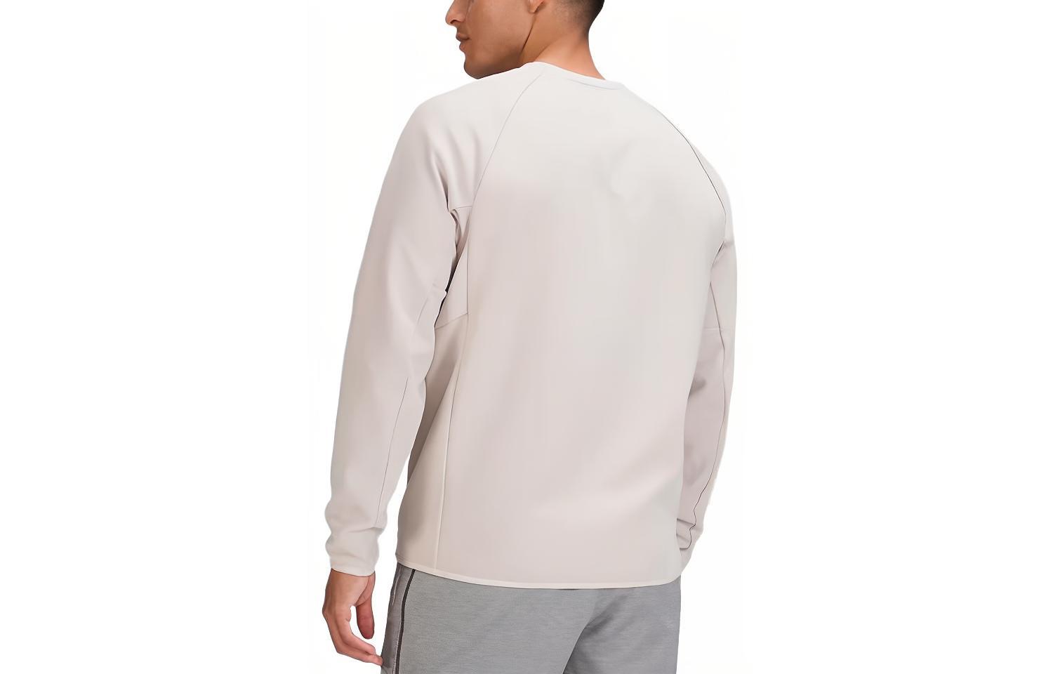 Lookbook Lululemon 网格衬里圆领卫衣纯色休闲运动上衣 LM3CYRS