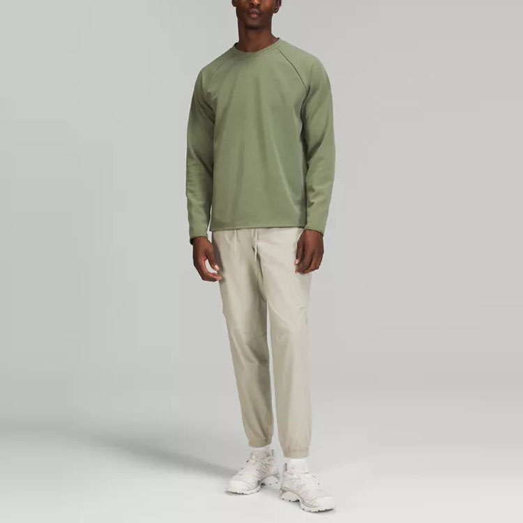 Sizing Lululemon 网格衬里圆领卫衣纯色休闲运动上衣 LM3CYRS