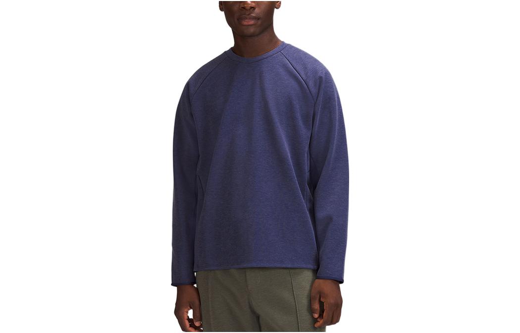 Cheap Lululemon 网格衬里圆领卫衣纯色休闲运动上衣 LM3CYRS