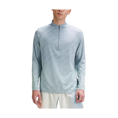 Lululemon Half-Zip Pullover Sweatshirt with Logo Print All-Over LM3DR7S