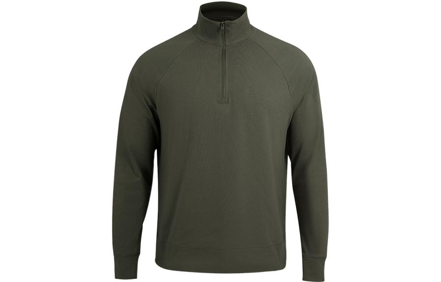 Lululemon Heavyweight Crepe Half-Zip Mock Neck Jacket Solid Color LM3DTUS