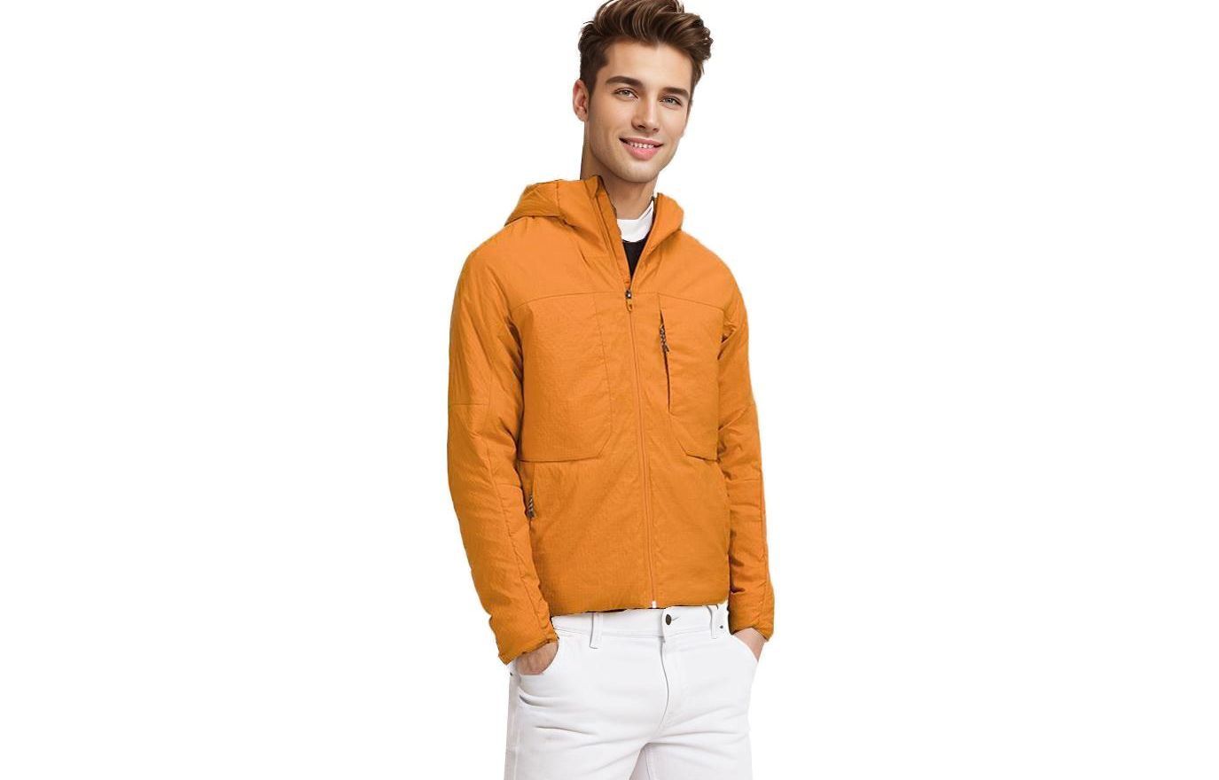 Lululemon Insulated Solid Logo Zip Hoodie Jacket LM4AIYS