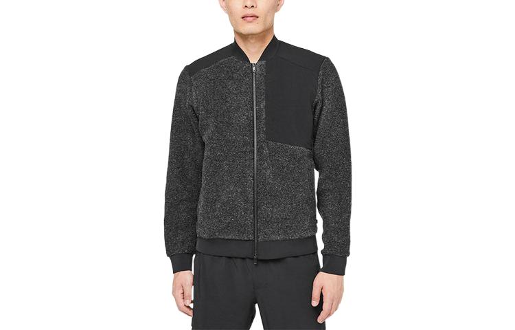 Lululemon LAB Aestus Colorblock Hidden Pocket Casual Jacket Charcoal LM4813S