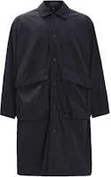 lululemon LAB Series Black Long Trench Coat for Men LM4AKFS lululemon LAB Series Black Long Trench Coat for Men LM4AKFS