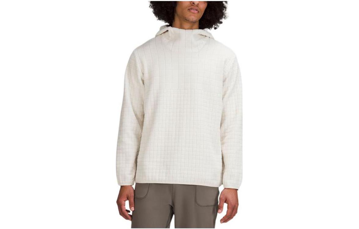 Lululemon LAB Textured Grid Waffle Knit Pullover Hoodie LM3CUSS