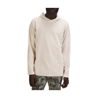 Lululemon Lightweight Loose Fit Hoodie Beige Simple Design LM3CRFS
