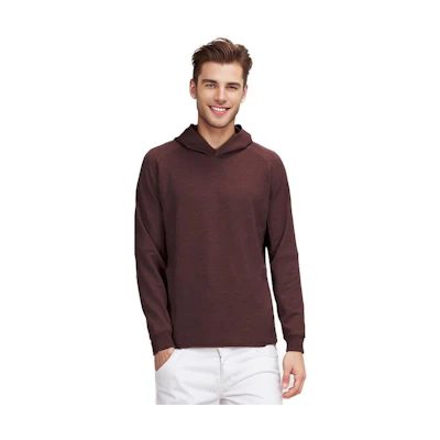 Lululemon Men’s Red Textured Tech Pullover Hoodie LM3CYZS