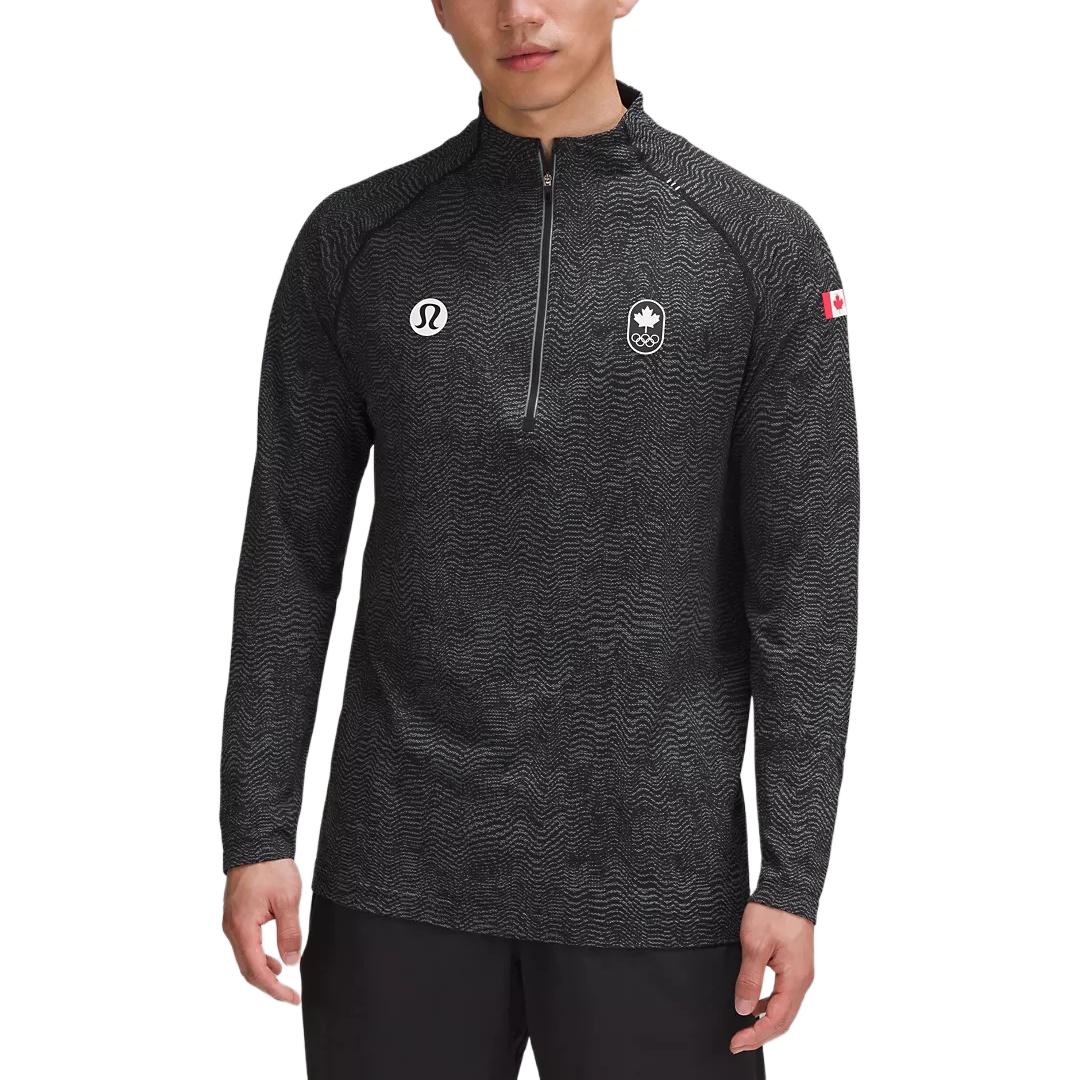 Order Baju Lengan Panjang Raglan Slim Fit Lelaki Lululemon Metal Vent Tech Team Canada LM3ELGS
