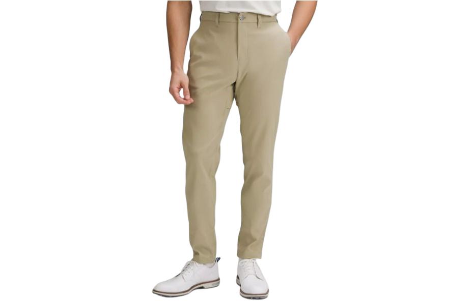 Lululemon Mid-Rise Zip-Fly Slim Fit Casual Pants - Solid Color LM5AWWS