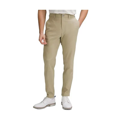 Lululemon Mid-Rise Zip-Fly Slim Fit Casual Pants - Solid Color LM5AWWS