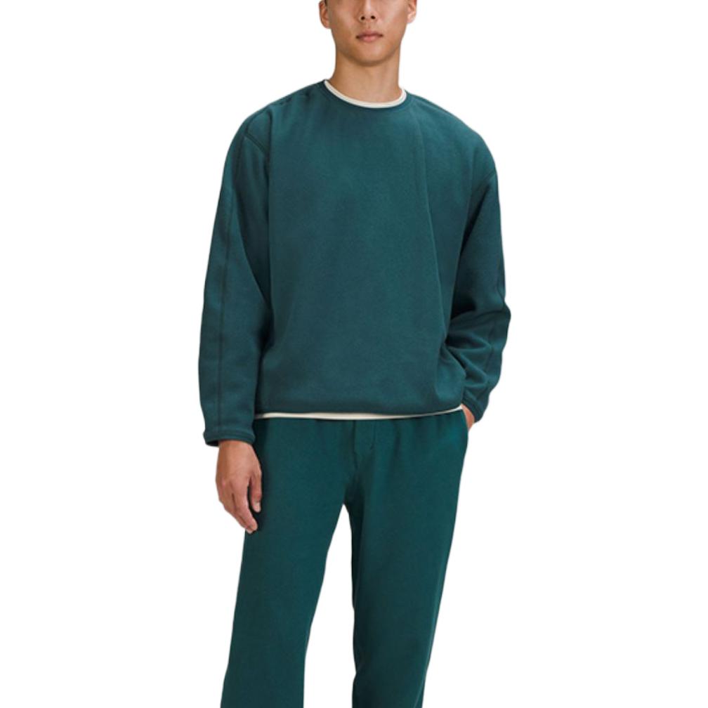 Shop 룰루레몬 루즈핏 솔리드 컬러 크루넥 풀오버 스웻셔츠 LM3DTFS