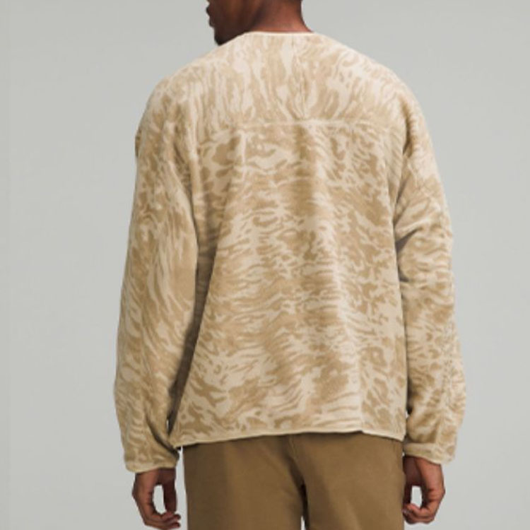 Shop 룰루레몬 오버사이즈 카모 크루넥 풀오버 스웻셔츠 히든포켓 포함 LM3DXRS