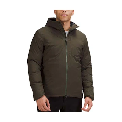Lululemon Pinnacle Warmth Glyde™ Reflective Puffer Jacket Men’s Short Hoodie. LM4AHAS