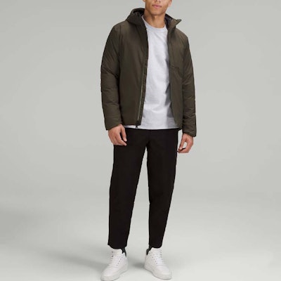 Chaqueta corta con capucha reflectante Lululemon Pinnacle Warmth Glyde™ para hombre. LM4AHAS Shop Chaqueta corta con capucha reflectante Lululemon Pinnacle Warmth Glyde™ para hombre. LM4AHAS