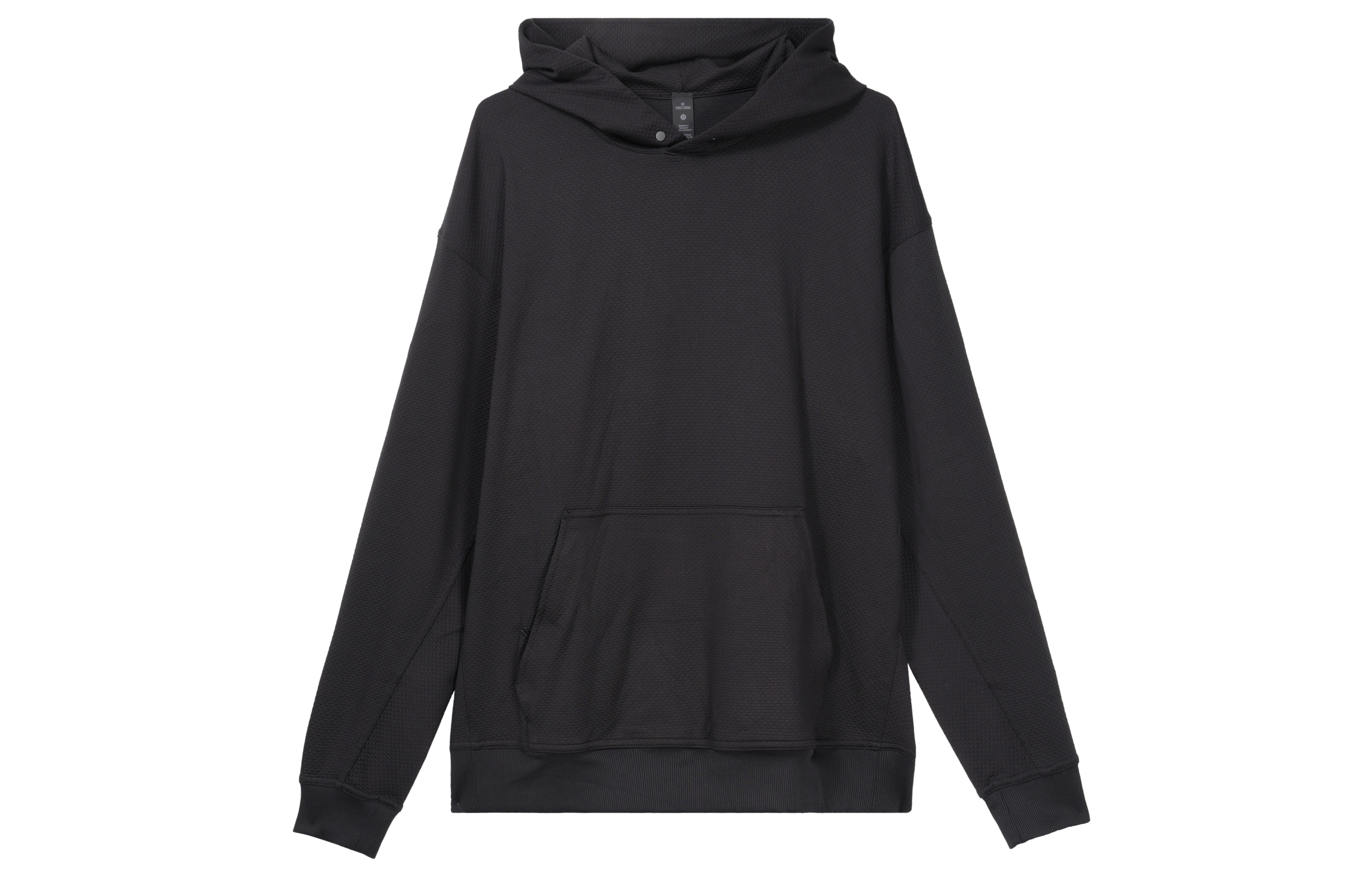 Lookbook Lululemon宽松版训练连帽衫带袋鼠口袋 - 纯色 LM3DIQS