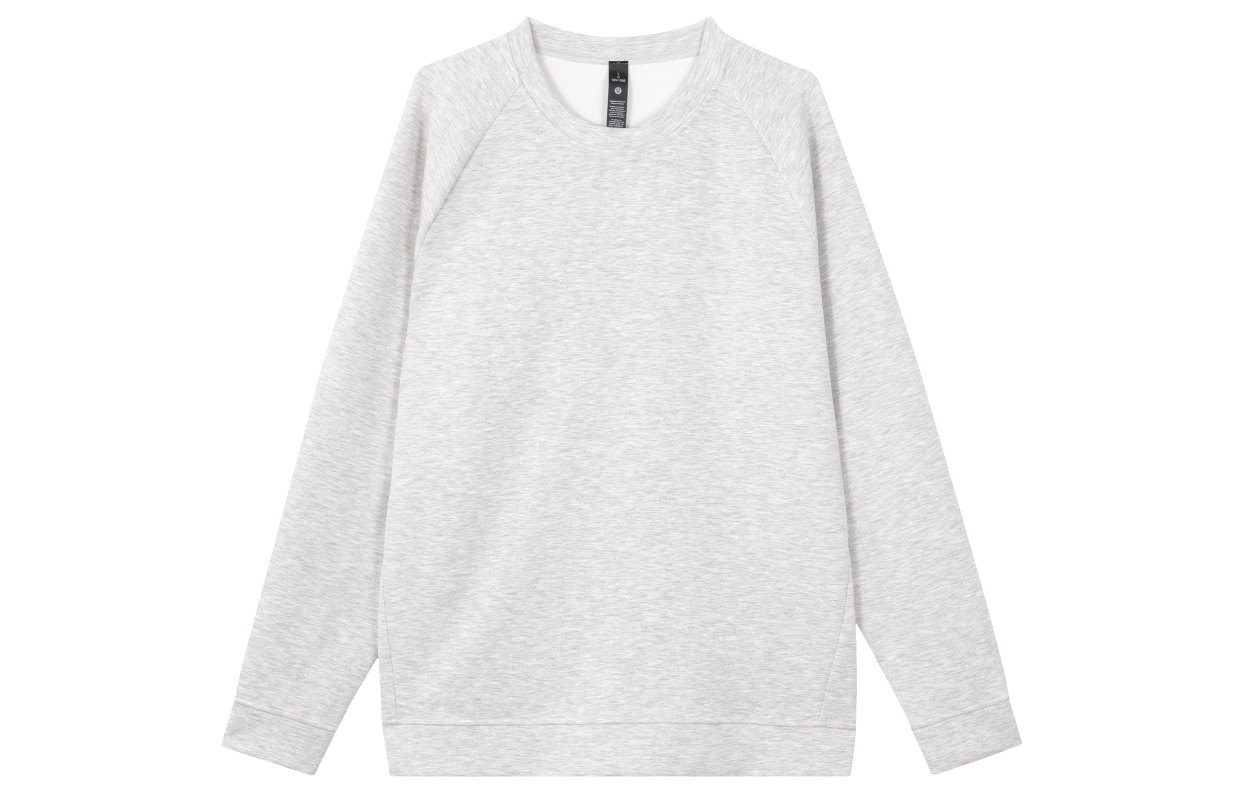 Lululemon Smooth Spacer Crewneck Sweatshirt Light Grey Casual Pullover LM3FH1S