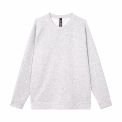 Lululemon Smooth Spacer Crewneck Sweatshirt Light Grey Casual Pullover LM3FH1S