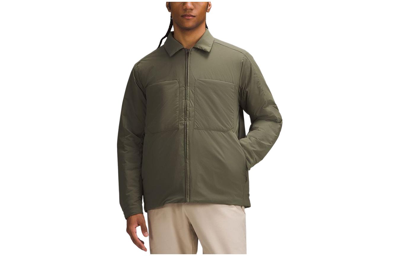 Buy ルルレモン ソリッドカラー ユーティリティポケット ジャケットシャツ LM4ANYS