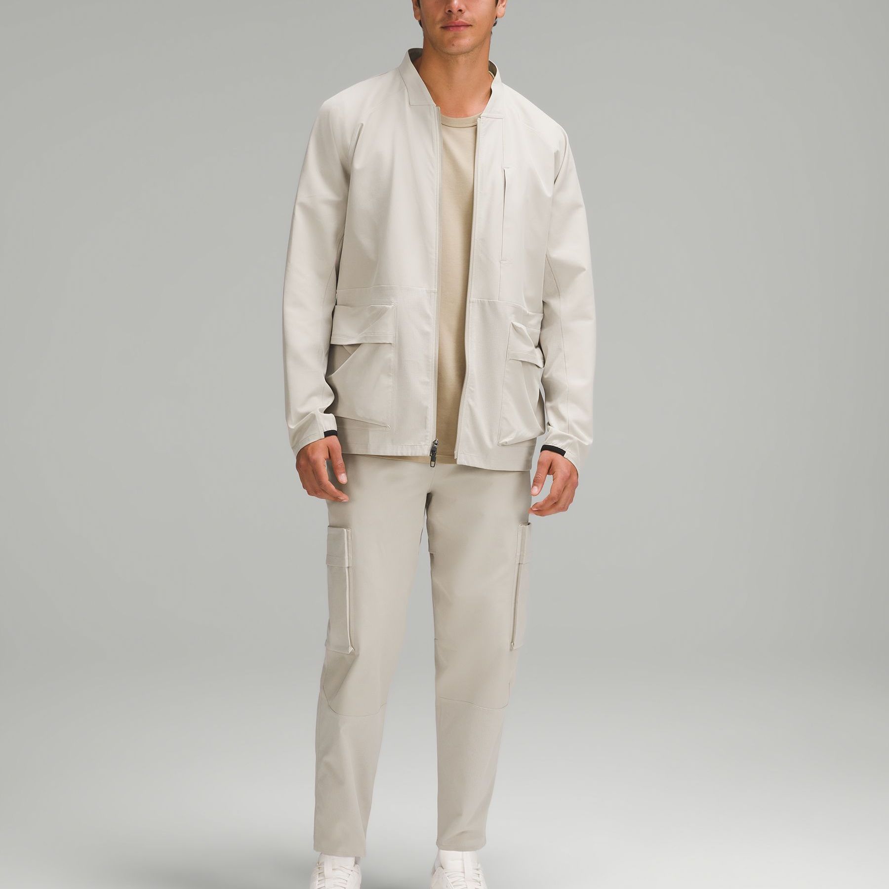 Shop Lululemon Solid Color WovenAir™ Swift™ Breathable Long Sleeve Jacket LM3FCXS