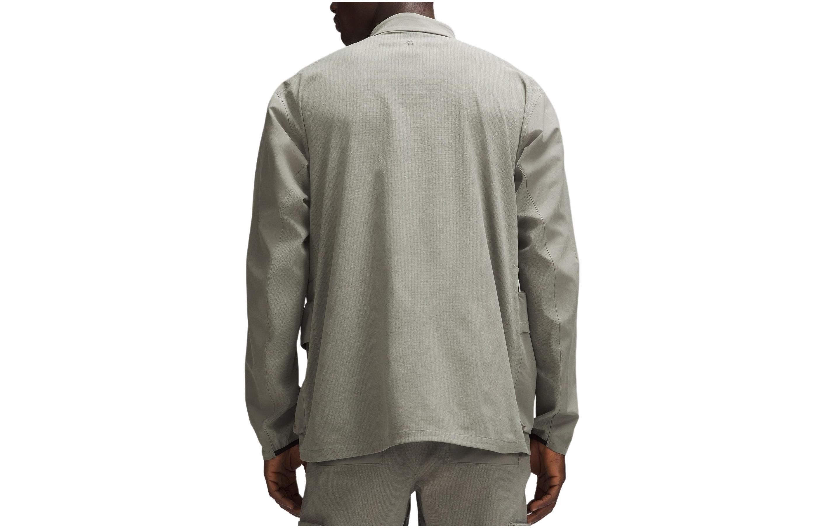 Details for Lululemon Solid Color WovenAir™ Swift™ Breathable Long Sleeve Jacket LM3FCXS