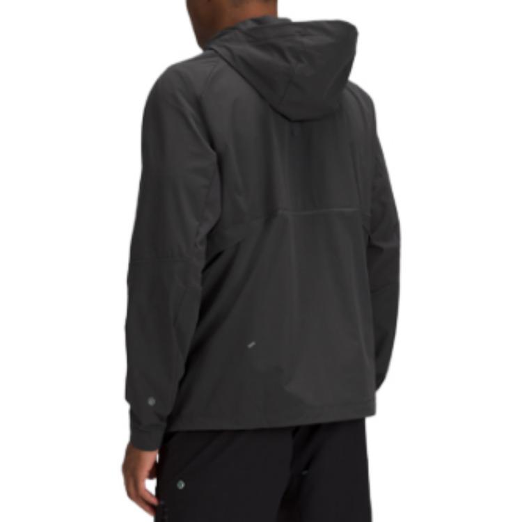 Shop ルルレモン SS22 WovenAir™ ファブリックジップフーディージャケット - 無地アウトドアウェア LM3DISS