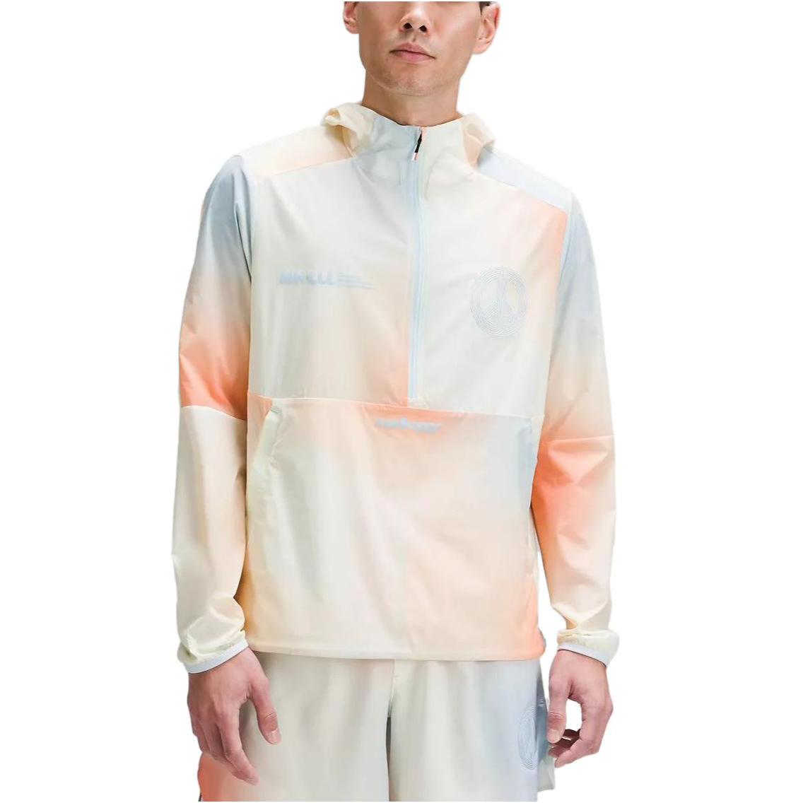 Lululemon SS23 LAB Silver Metallic Zip-Up Hoodie Jacket LM4AKES