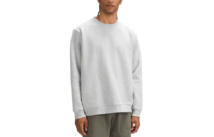 Lululemon Steady State Simple Solid Color Crew Neck Sweatshirt LM3EXJS