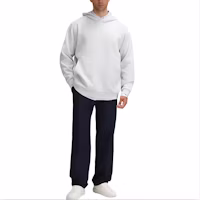 Lululemon Steady State Soft Hoodie Pullover Light Gray Casual Wear LM3FADS Lululemon Steady State Soft Hoodie Pullover Light Gray Casual Wear LM3FADS