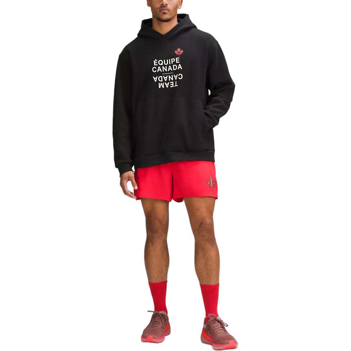 Lululemon Team Canada Steady State Red Comfy Loose Fit Hoodie LM3FGRS 圖 3
