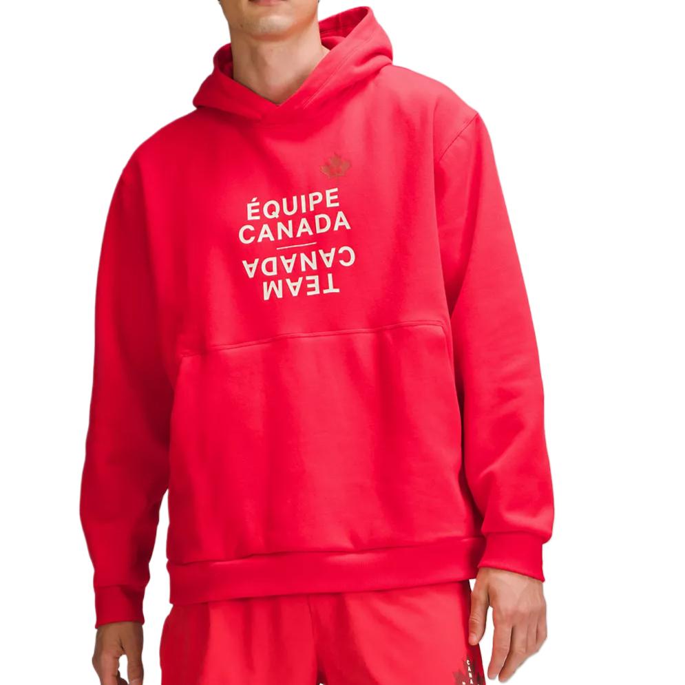Lululemon Team Canada Steady State Red Comfy Loose Fit Hoodie LM3FGRS 圖 4