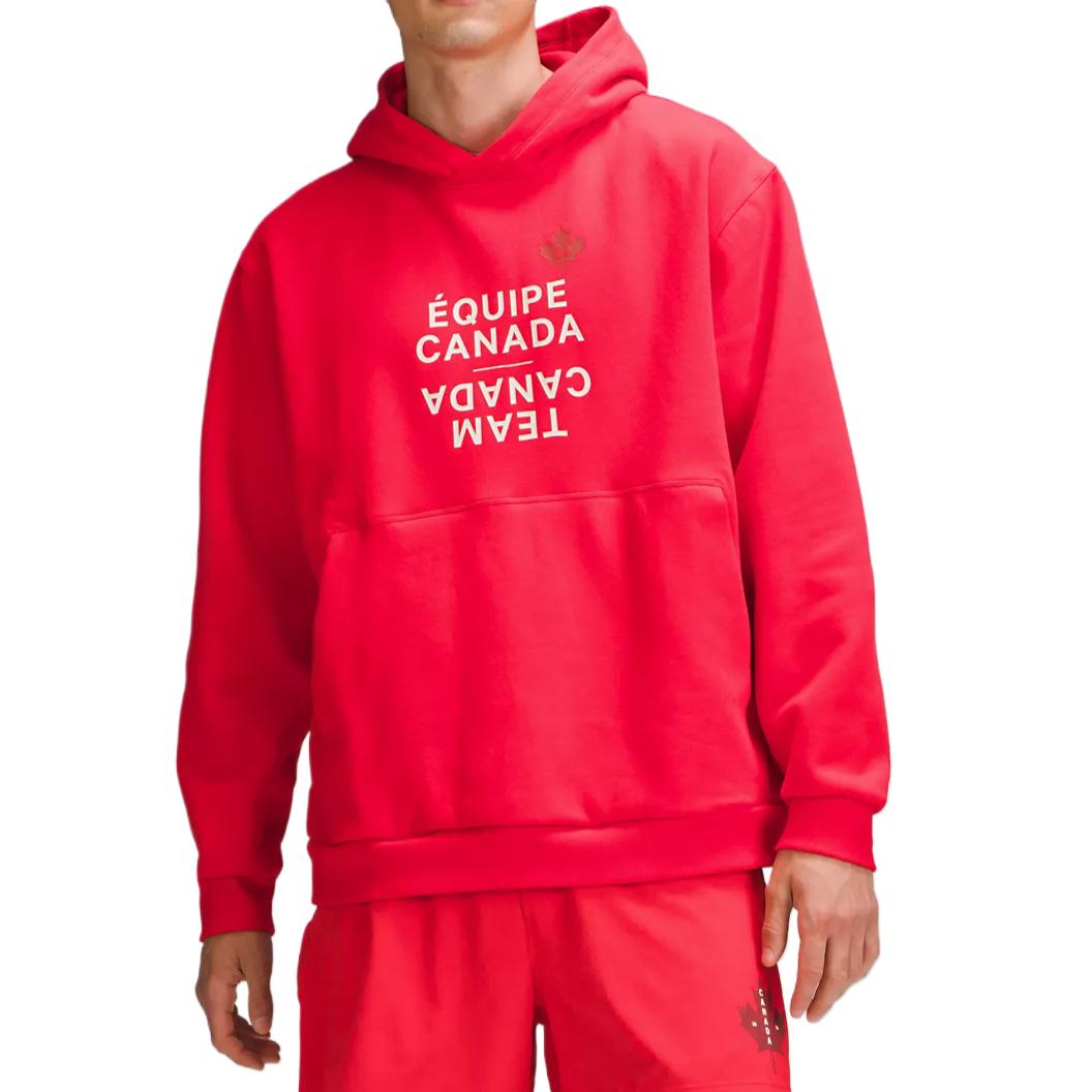 Lululemon Team Canada Steady State Red Comfy Loose Fit Hoodie LM3FGRS 圖 7