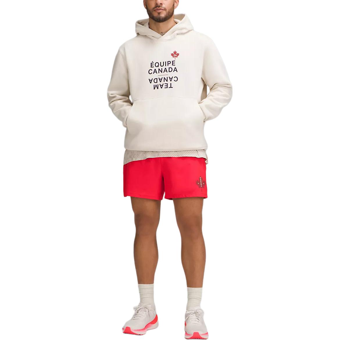 Lululemon Team Canada Steady State Red Comfy Loose Fit Hoodie LM3FGRS 圖 9