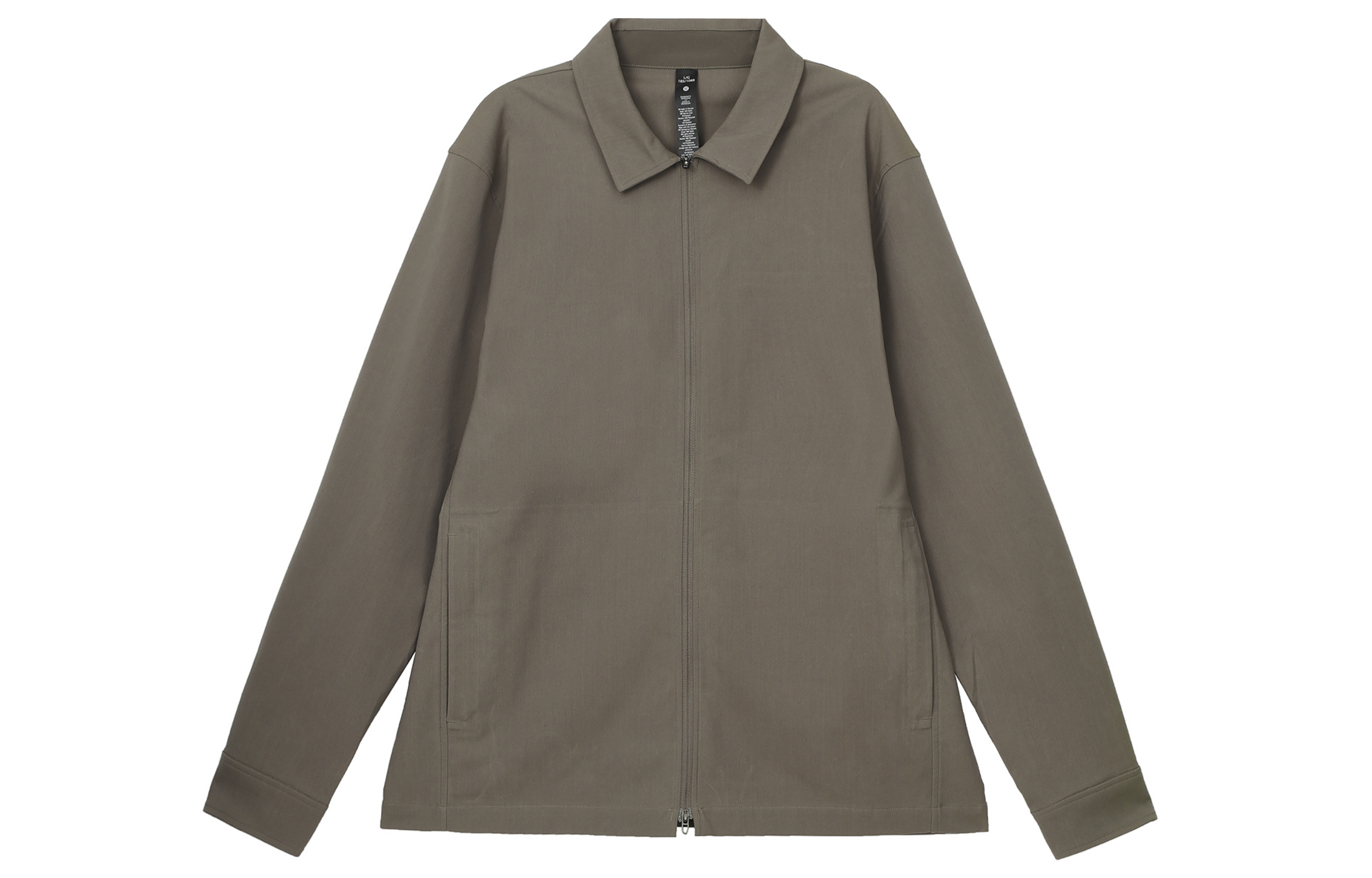 Lululemon Tech Woven Solid Zip-Up Collared Long Sleeve Jacket LM3DKTS