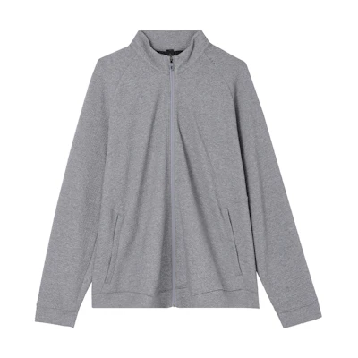 Lululemon Textured Double-Knit Cotton Zip-Up Jacket for Men LM3ESUS