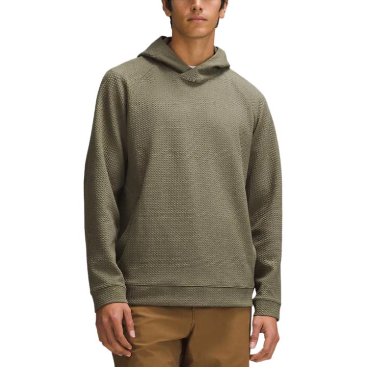 lululemon Textured Solid Double-Knit Pullover Hoodie Long Sleeve LM3EOZS 圖 8