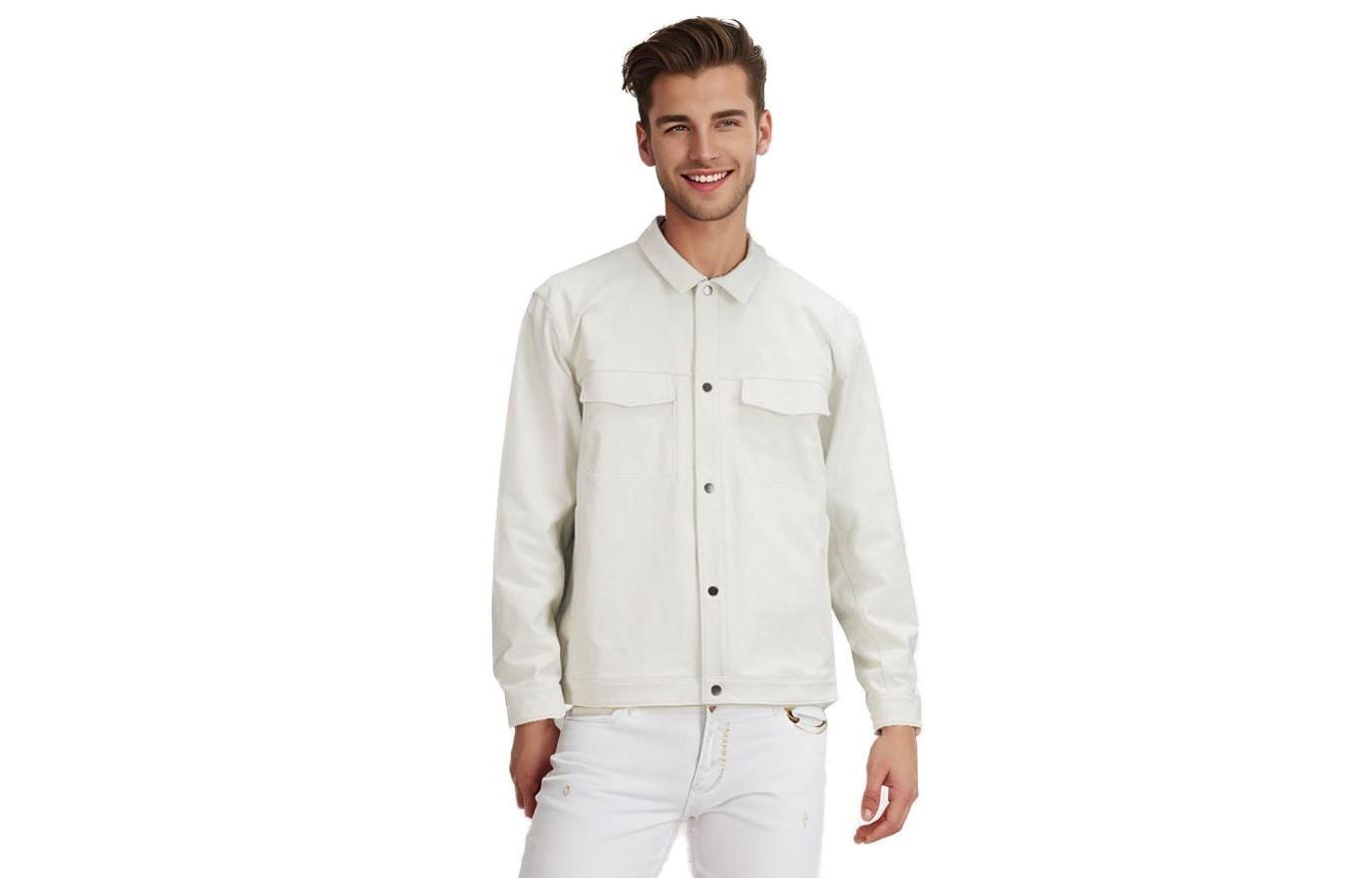 lululemon Twill Utility Jacket SS23 - Solid Button Up Shirt Collar LM3EM8S