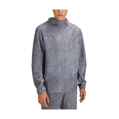 Lululemon Warp Light Packable Gray Casual Sports Hoodie Jacket LM4ABZS