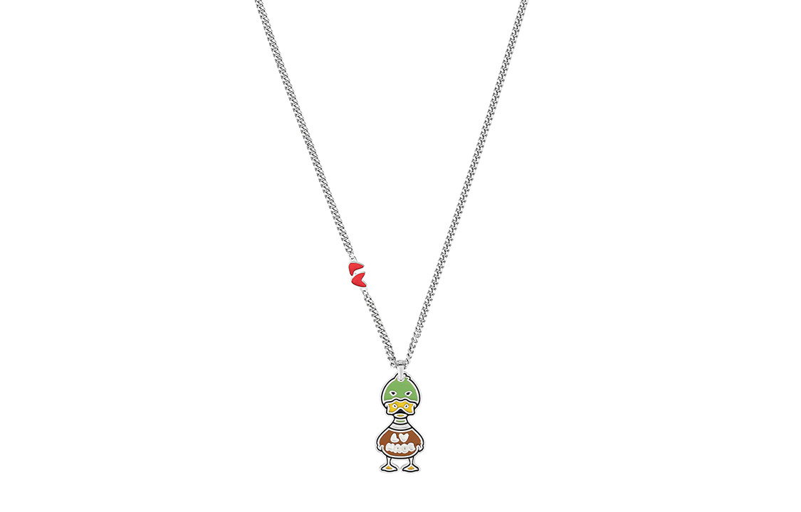LV NIGO Louis Vuitton LV Duck Necklace Silver Sweater Chain. MP3230 圖 2