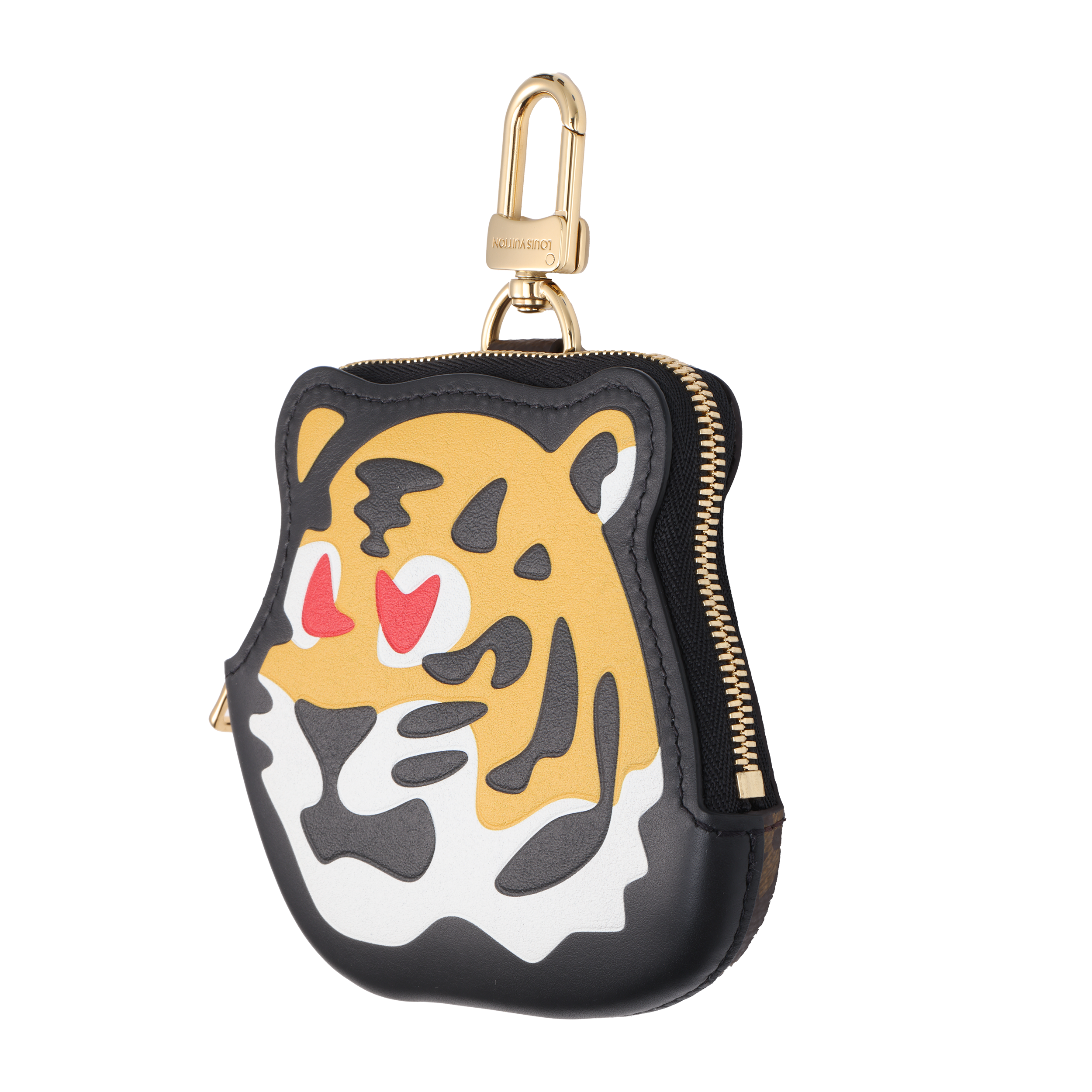 Lookbook LV X NIGO Louis Vuitton Tiger Coin Keychain Unisex Multicolor Couple Edition. M81078
