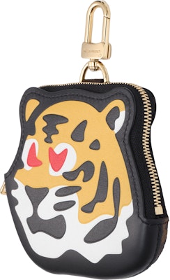 LV X NIGO Louis Vuitton Tiger Coin Keychain Unisex Multicolor Couple Edition. M81078 Lookbook LV X NIGO Louis Vuitton Tiger Coin Keychain Unisex Multicolor Couple Edition. M81078