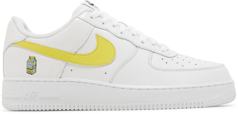 Nike af1 yellow sales tick