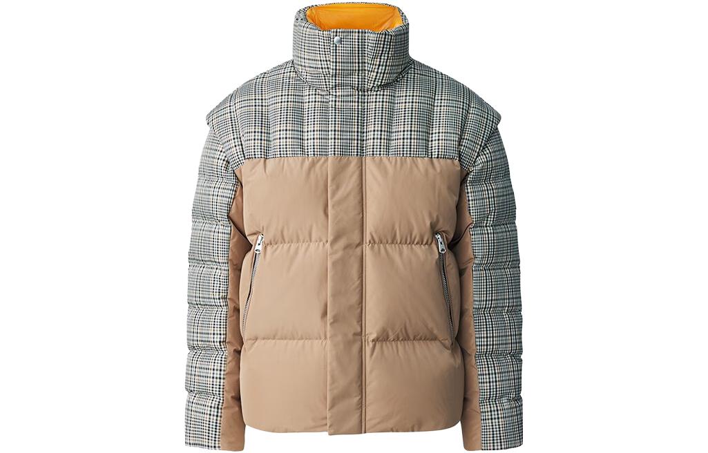 MACKAGE Checkered Puffer Jacket with Stand Collar - Unisex FREDERIC-PL
