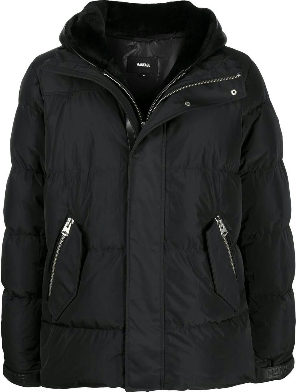 mackage-riley-unisex-solid-color-hooded-zip-long-sleeve-cotton-jacket-rileyblack