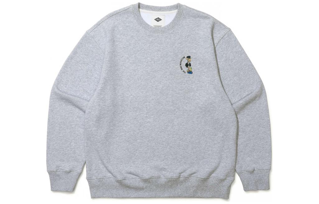 MADNESS Cartoon Print Crewneck Sweatshirt Unisex - Grey 21FW-SW-PRINT-D003-HG