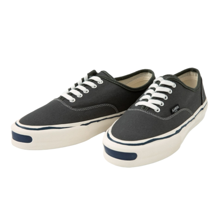 MADNESS x MIHARA YASUHIRO Low-Top Grey Canvas Sneakers C13FW703-GRAY
