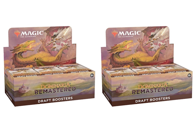 Magic: The Gathering TCG Dominaria Remastered Draft Booster Box 2x Lot