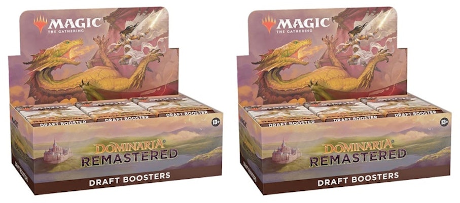 Magic: The Gathering TCG Dominaria Remastered Draft Booster Box 2x Lot Buy Magic: The Gathering TCG Dominaria Remastered Draft Booster Box 2x Lot