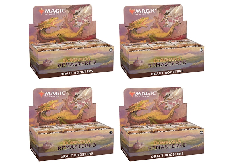 Magic: The Gathering TCG Dominaria Remastered Draft Booster Box 4x Lot