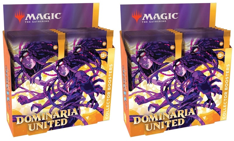 magic-the-gathering-tcg-dominaria-united-collector-booster-box-12-packs-180-cards-2x-lot