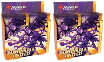 Magic: The Gathering TCG Dominaria United Collector Booster Box 12 Packs (180 Cards) 2x Lot Magic: The Gathering TCG Dominaria United Collector Booster Box 12 Packs (180 Cards) 2x Lot
